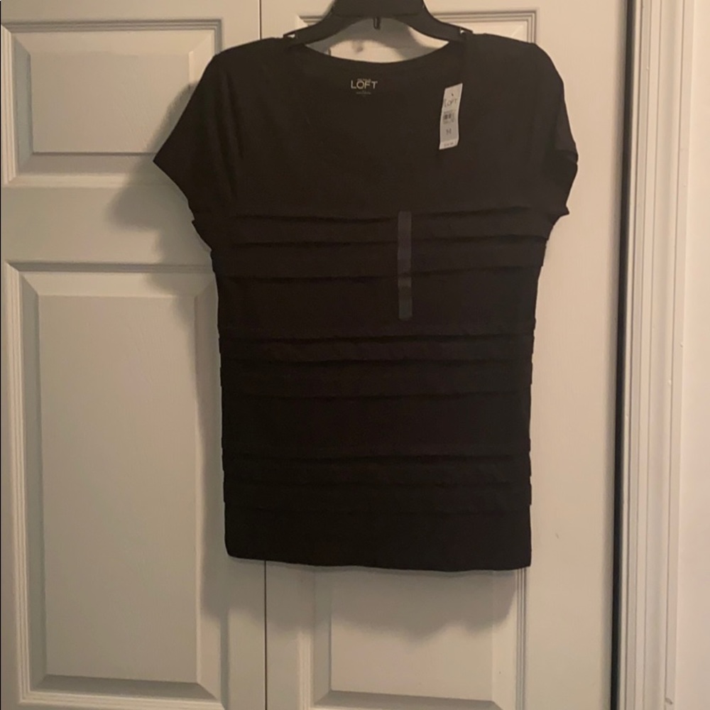 Loft, medium jet black top.